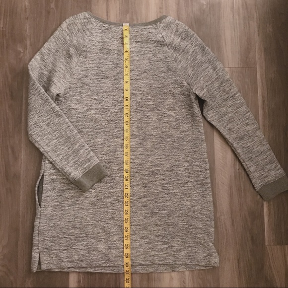 White & Warren long-sleeve heathered gray dress - Picture 11 of 15